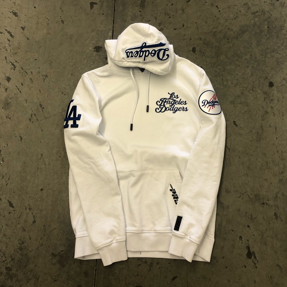 Los Angeles Dodgers White Pullover Hoodie